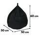 thumbnail image 3 of Pouf Pera Infantil Negro Felpa 60x50x50 cm, 3 of 3