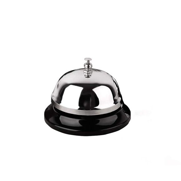 Timbre HeeYaa de Metal Antióxido Plateado de 8.5 cm
