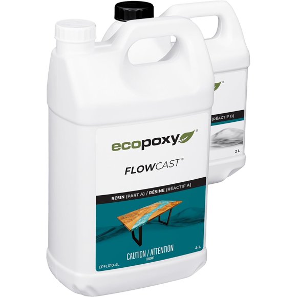Kit de resina epóxica EcoPoxy FlowCast para vaciado profundo 6 L resistente a los rayos UV