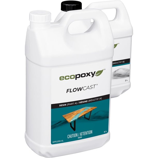 Kit de resina epóxica EcoPoxy FlowCast para vaciado profundo 6 L resistente a los rayos UV