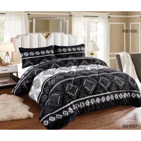 Aladdins Shop - Cobertor De Invierno De Plush Y Chiporro 2 Plazas Diseño Rombos