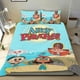 thumbnail image 1 of Ahoy, Piratas Conjunto de sábanas temático, trío de piezas, cómodo y amigable con la piel, diseño único, regalo de decoración para el hogar para familiares, amigos y fans, 90 cm * 190 cm, 1 of 6