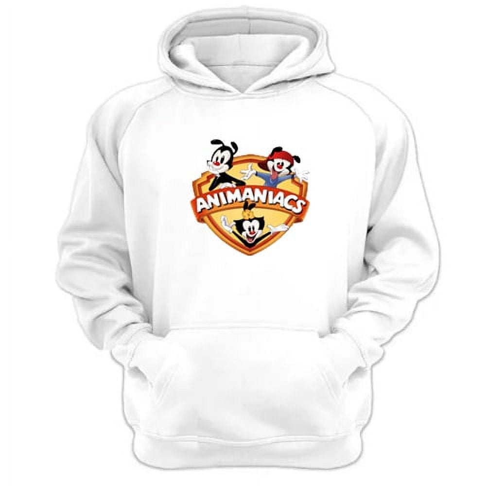 Genérico - Polerón Canguro Animaniacs Dibujos Animados Blanco Talla M Unisex