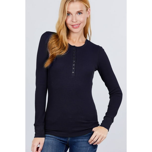 Camiseta Térmica Henley De Manga Larga