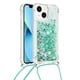 thumbnail image 3 of Funda FOXDOCK para iPhone 13 Mini con Cuerda Ajustable, Brillo Líquido, Protección Antigolpes y Lente – Ideal para Regalo, 3 of 6