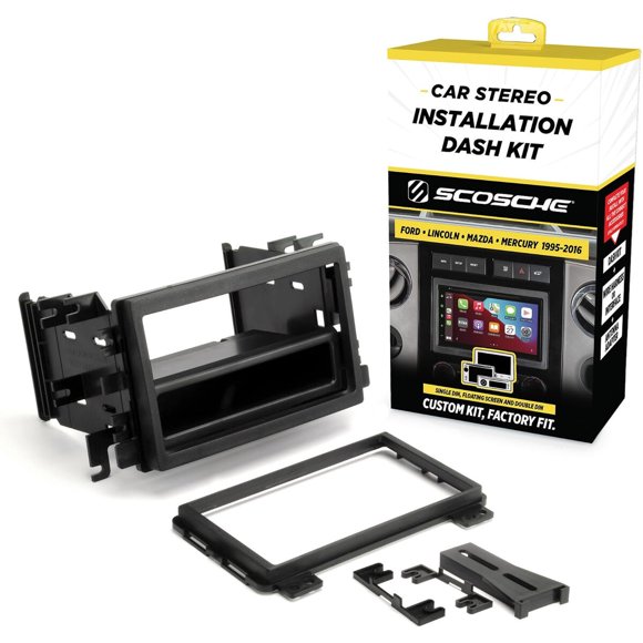 Scosche FD3090B Double DIN o Single DIN con bolsillo para radio