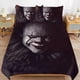 thumbnail image 1 of Juego De Ropa De Cama Pennywise Funda Nórdica Cómoda Y Ligera Juego De Ropa De Cama Con Diseño De Dibujos Animados 3 Piezas, 1 of 3