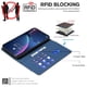 thumbnail image 3 of Funda Cartera con Bloqueo RFID para Motorola Moto G45 5G con Ranuras y Soporte Azul, 3 of 5