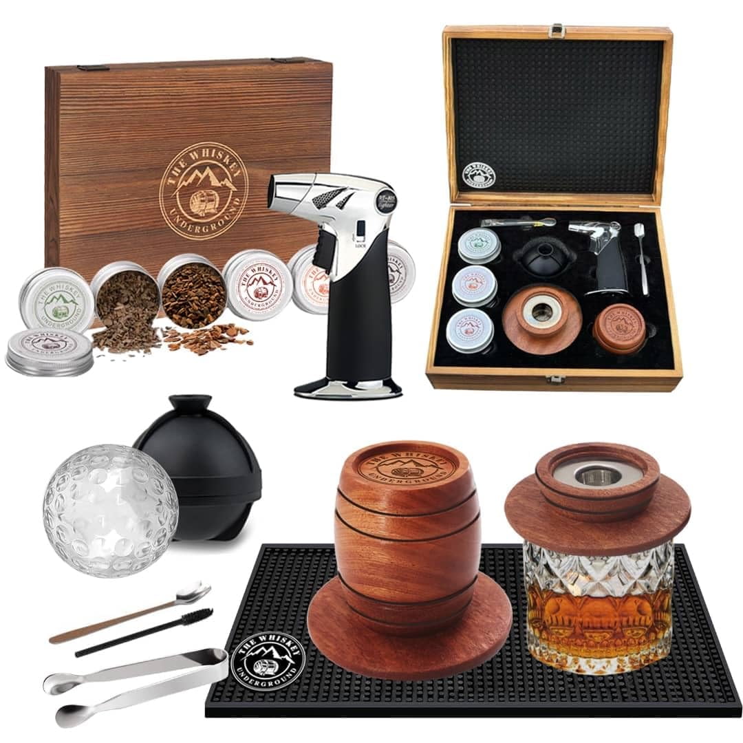 Kit Para Ahumar The Whiskey Underground Con Ahumador En Barril Y 6 Sabores