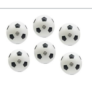 Vipnetwork - Set 6 Pelotas Inflable Diseño Futbol - Color Blanco