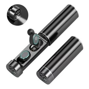 Veat00L - Bluetooth 5.3 Inalámbrico Manos Libres In-Ear Auricular Con Linterna Pull Tube Touch Led Display Negro