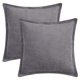 thumbnail image 1 of REGALWOVEN Fundas de Cojín Decorativas de Pana a Rayas Paquete de 2 Fundas de Almohada Suaves para Sofá Cama Sofá Decoración del Hogar Gris 20 x 20 Pulgadas, 1 of 6