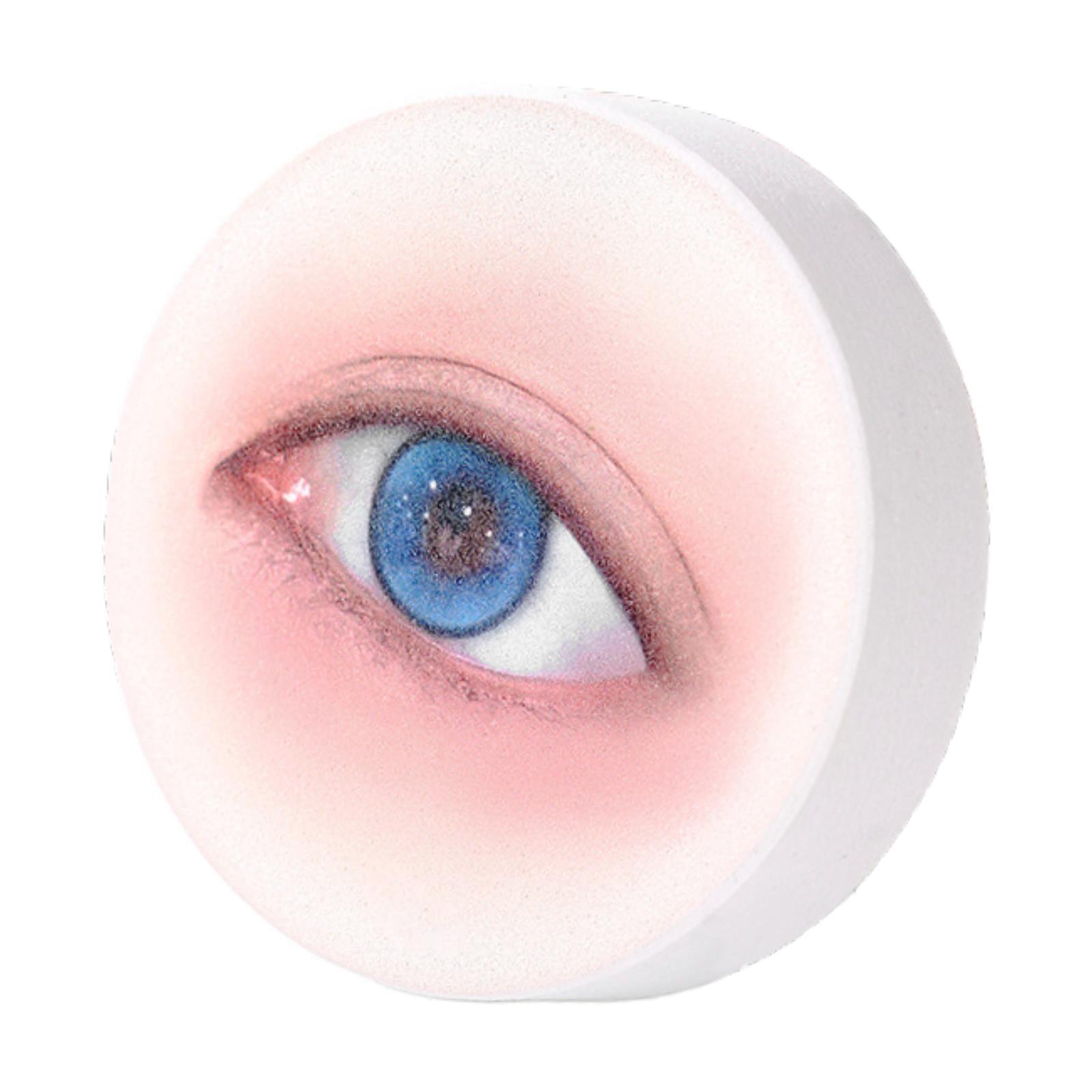 Magideal - 3Pcs Esponjas De Pestañas Para Práctica De Entrenamiento De Pestañas Esponja Portátil Portátil De Ojo Esponjado Esponja De Extensión De Pestañas Para Azul