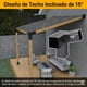 thumbnail image 2 of Kit Soportes Pérgola 3 Vías 9x9cm Acero Inclinado 15 Grados, 2 of 9