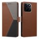 thumbnail image 4 of Cartera Plegable para Honor 200 Smart, PU Tricolor con Ranuras, Marrón, 4 of 6