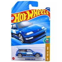 Modelo A Escala Hot Wheels Honda Civic Ef Azul 1990 1:64