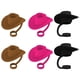thumbnail image 4 of Lindos Gorros De Paja Cubre Accesorios De Taza Regalos De Fiesta Puntas De Paja De Silicona Cubierta 6 Piezas Mezcla, 4 of 5