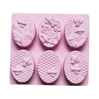 Bothyi - Molde De Abeja De Silicona Moldes De Panal Duraderos Para Hacer Velas Fondant Pudding Púrpura