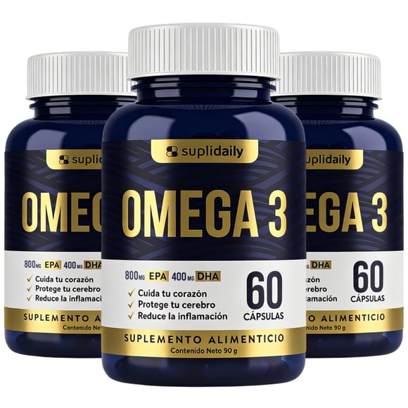 Omega 3 | 800 Epa 400 Dha | 180 Capsulas Alta Pureza 3 Meses