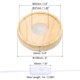 thumbnail image 2 of Uxcell Base de Luz LED de Madera de 4" Base de Exhibición de Luz para Cristal 3D Piedra de Aroma, Estilo de Tallado, Luz Colorida, 2 of 7