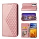 thumbnail image 1 of Funda Flip FOXDOCK para Motorola Moto G22 , Estilo Billetera con Diseño Rombo, Correa de Mano y Soporte, Uso Diario, 1 of 6