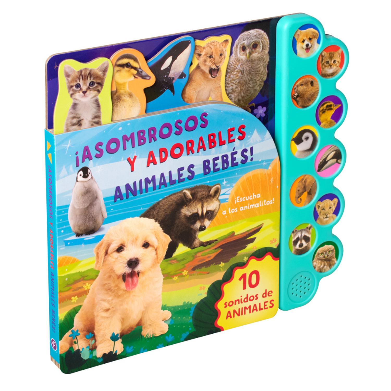 Contrapunto - 10 Sonidos De Animales - ¡Asombrosos Y Adorables Animales Bebés! Blanco