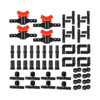 Magideal - De Sistema De Riego Por Goteo, Rociador De Riego Por Nebulización De 1/2 Pulgadas, Conector De De Por Goteo, Riego Para Césped De , 52 Piezas