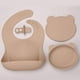 thumbnail image 4 of Make Mealtime Easier with this Baby Silicone Bib Spoon Suction Bowl Set!, 4 of 4