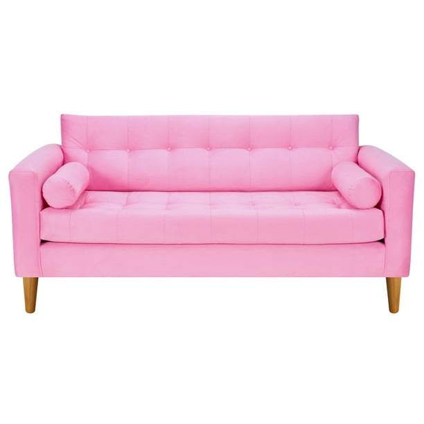Sofa Retro 3c Felpa 04 Rosado