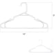 thumbnail image 3 of Perchas de plástico Perchas para ropa Perchas tubulares duraderas para camisas Perchas para abrigos, delgadas y que ahorran espacio, perchas resistentes ideales para la colada y el uso diario $ Percha, 3 of 7