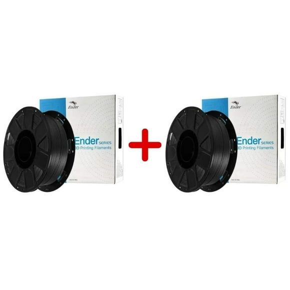 Pack 2 x Filamento 3D PLA Negro 1kg | Filamentos