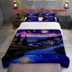 thumbnail image 1 of 3pcs Van Gogh Starry Night Style Dreamy Countryside Night Scene Theme Print Three Piece Bedding Set Soft Quilt Cover And Two Pillowcases, 1 of 5