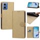 thumbnail image 3 of Cartera Protectora para Motorola Moto G34 con Soporte, Dorado, 3 of 6