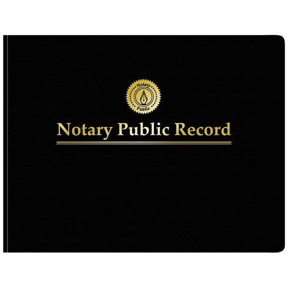 Libro de Registro para Notario Público Adams 28x22 cm 63 Páginas Negro
