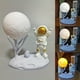 thumbnail image 1 of 1pc Cute Mini Night Light, Moon Cute Figure Light Rechargeable Astronaut Decoration Astronaut Lamp Tabletop Light Healing Astronaut Astronaut Creative Gift Car Carrying Inside Cake Decoration Luminous, 1 of 3