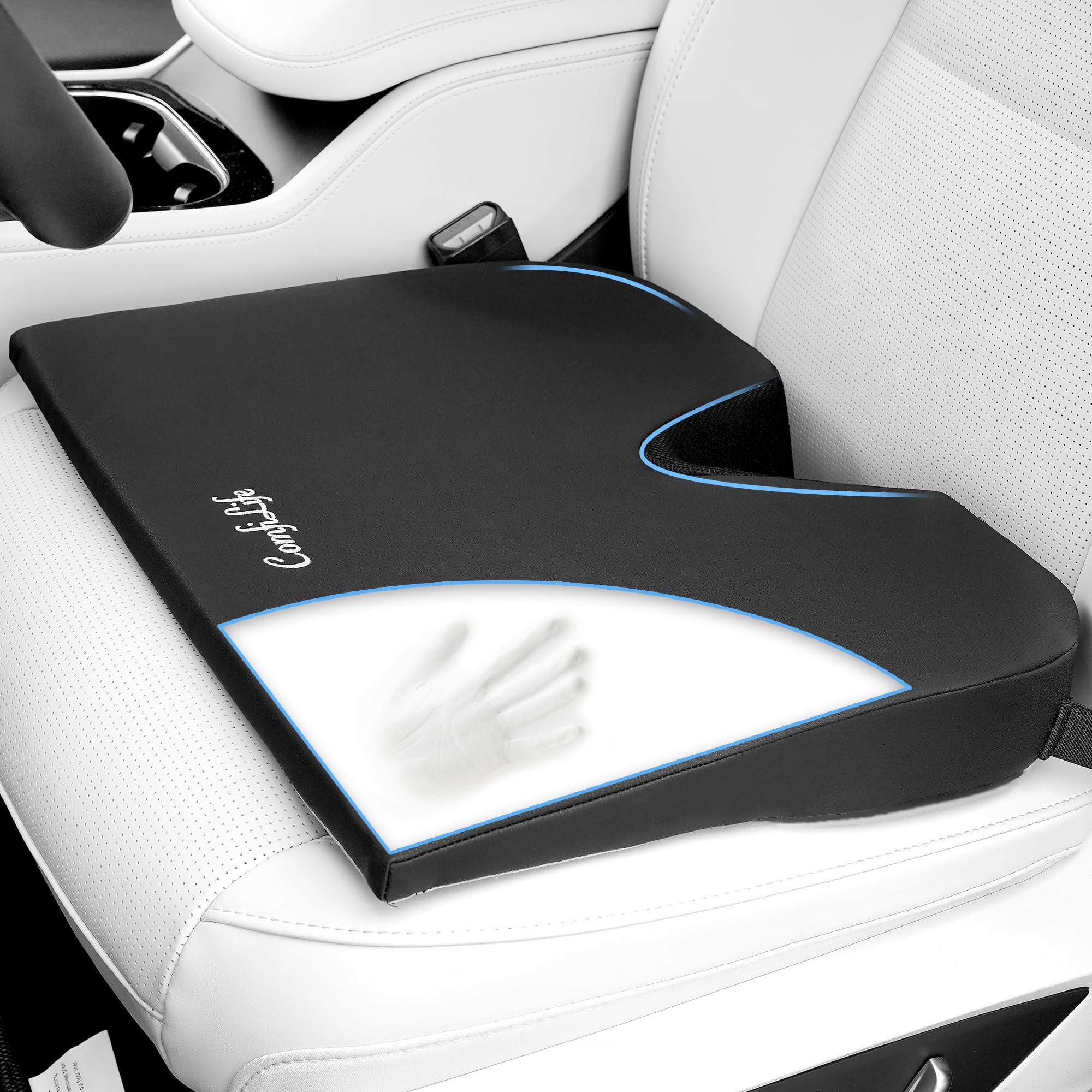 Cojín Para Asiento De Coche Comfilife Premium Wedge Foam, Negro