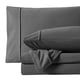 thumbnail image 5 of Juego de sábanas Sweet Home Collection Frannel Queen Grey, paquete de 6, 5 of 5