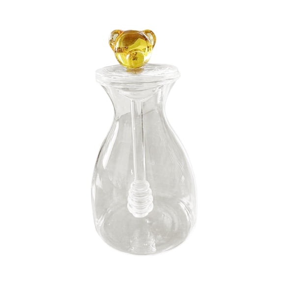 Olla De Miel De Colmena, A Prueba De Polvo, Reutilizable, Transparente, Para Mesa De Comedor, Jarabe, Hogar, Oso