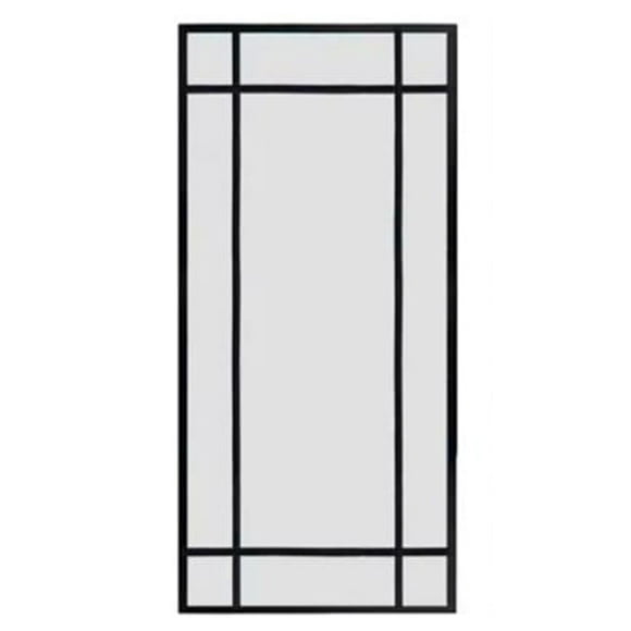 Espejo diseño ventana tono negro mate