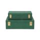 thumbnail image 5 of Cajas de almacenamiento Cheungs Lusan Green Shagreen, diseño hecho a mano, 5 of 9