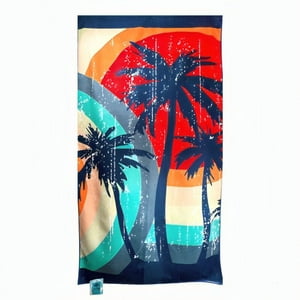 Zahr - Toalla De Playa Microfibra Estampada Palmeras