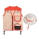 thumbnail image 4 of Conjunto De Disfraz De Explorador Para Niños, Chaleco Y Sombrero, Disfraz Para Niños, Niños Y Niñas, Color Rojo, 4 of 5