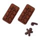 thumbnail image 1 of 2 Molde De Chocolate Molde De Silicona Molde Galleta Navidad Marrón, 1 of 10
