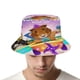 thumbnail image 4 of Mascotas Maravilla en la Ciudad Sombrero bucket para adultos, gorra de protección solar, sombrero de pescador plegable para viajes al aire libre, pesca y actividades de verano, 4 of 6