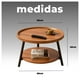 thumbnail image 5 of Mesa de Centro con Doble Nivel Perfecta para Organizar y Decorar negro, 5 of 5
