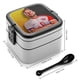 thumbnail image 2 of Harry Kane Fiambrera de Doble Capa, Contenedor de Almuerzo Portátil Apilable, Almacenamiento de Alimentos Hermético a Prueba de Fugas, 1000ml (2), 2 of 6