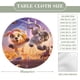 thumbnail image 2 of Gracie y Pedro-theme Fitted Round Tablecloths Elastic Edged Table Covers Waterproof Table Cloth for Kitchen Holiday Party Tables Decor 150cm, 2 of 6