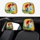 thumbnail image 1 of Pollo Interrumpido Funda Protectora Universal para Reposacabezas de Coche, Funda Elástica para Reposacabezas de Asiento de Auto, Funda de Tela Antipolvo, Accesorios de Interior 2 Piezas, 1 of 6