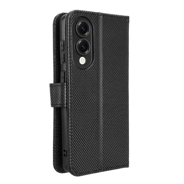 Funda Billetera para Samsung galaxy Z Fold7 con Ranuras y Soporte Marrón