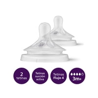 Avent - Tetina Flujo Rápido Desde 6 Meses Scf044/27 Transparente